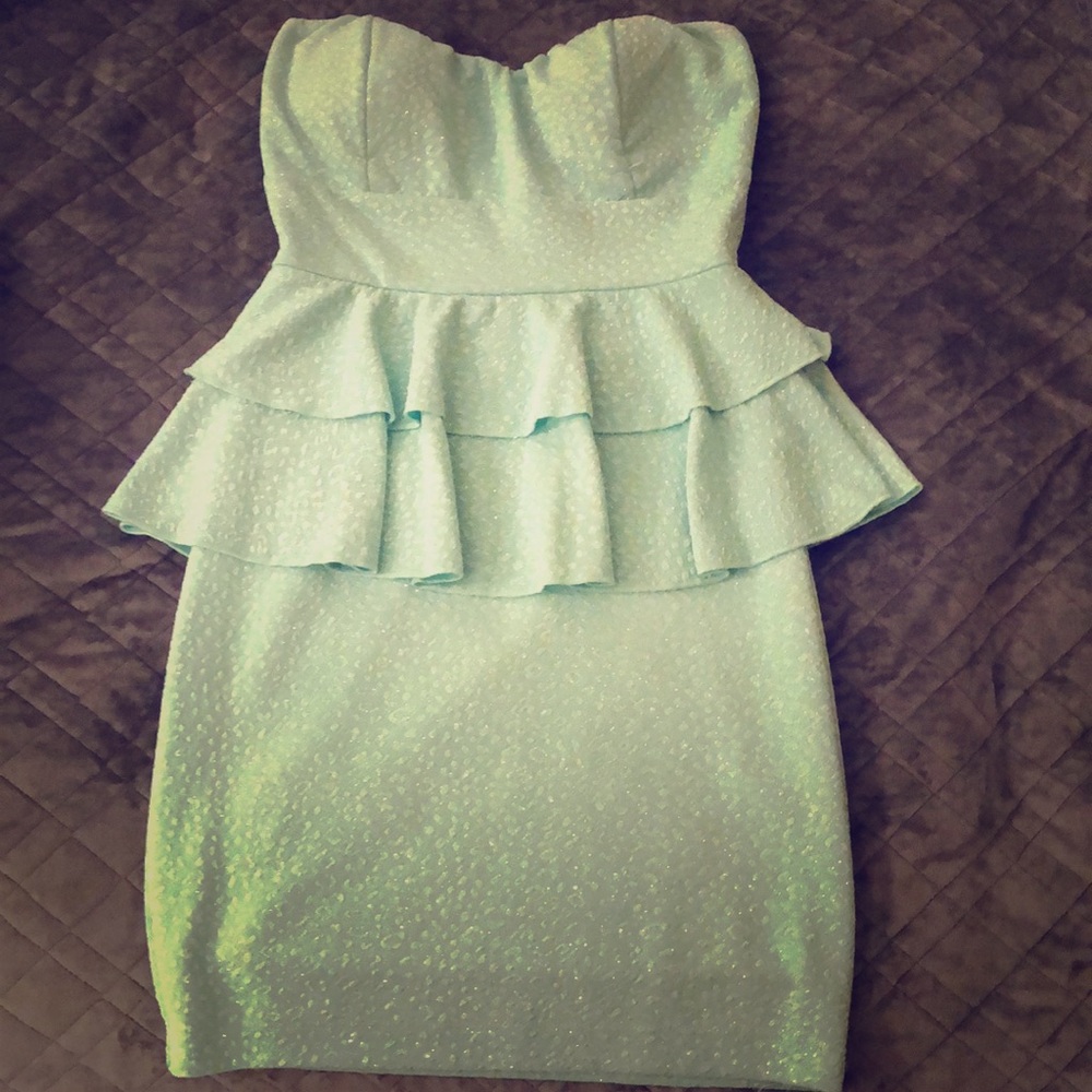 Mint green sparkly Dress Small